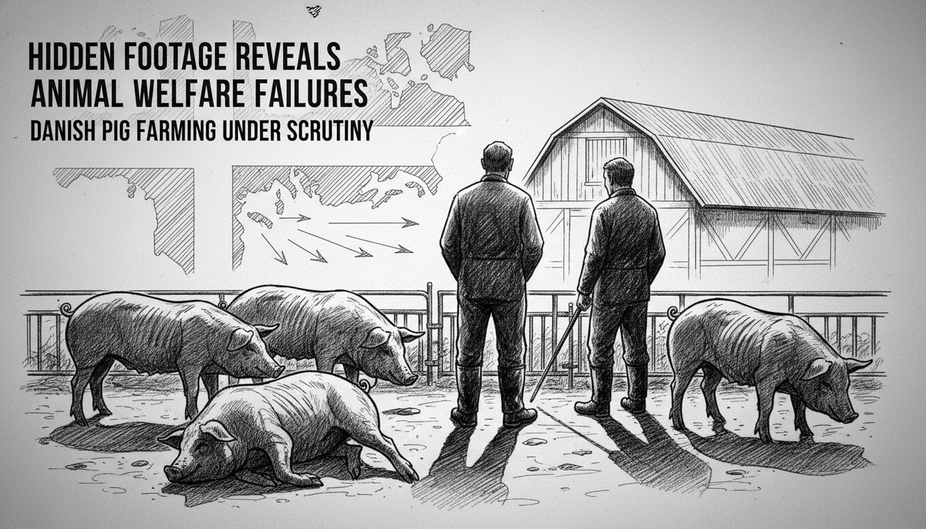 Hidden Footage Reveals Severe Animal Welfare Failures in Danish Pig Farming