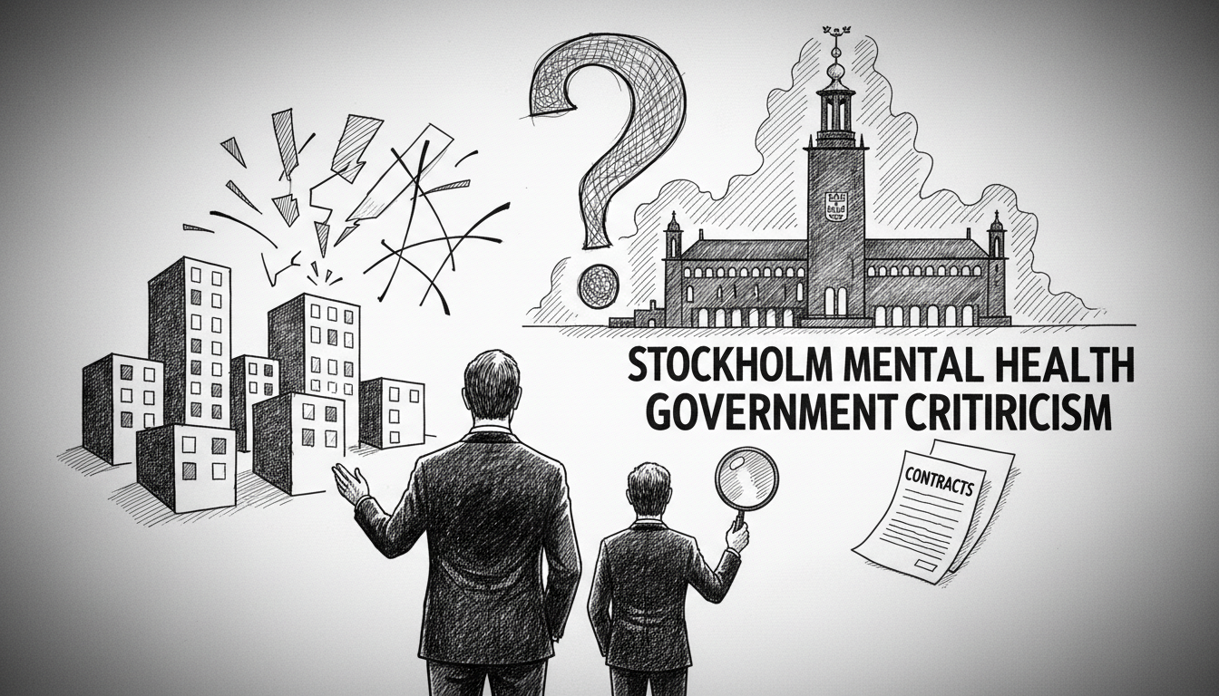 Stockholm Mental Health Contracting Sparks Government Criticism