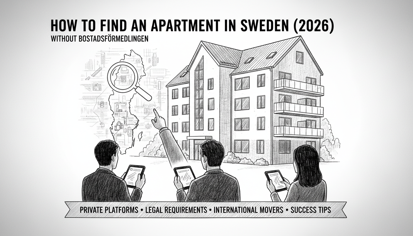 How to Find an Apartment in Sweden in 2026 (Without Bostadsförmedlingen)