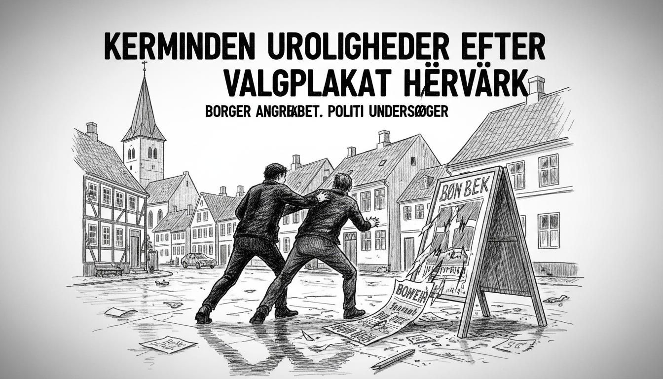 Violent Confrontation After Election Poster Vandalism in Danish Town