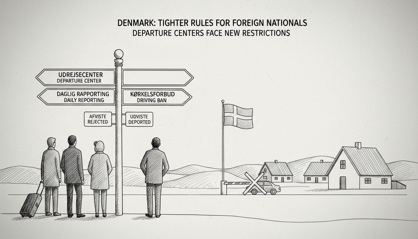 Denmark Tightens Rules for Foreign Nationals at Departure Centers