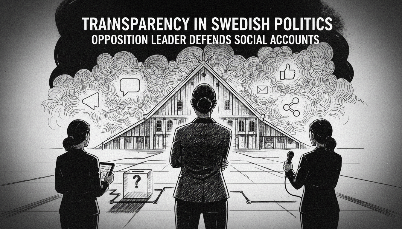 Swedish Opposition Leader Defends Party-Linked Social Media Accounts