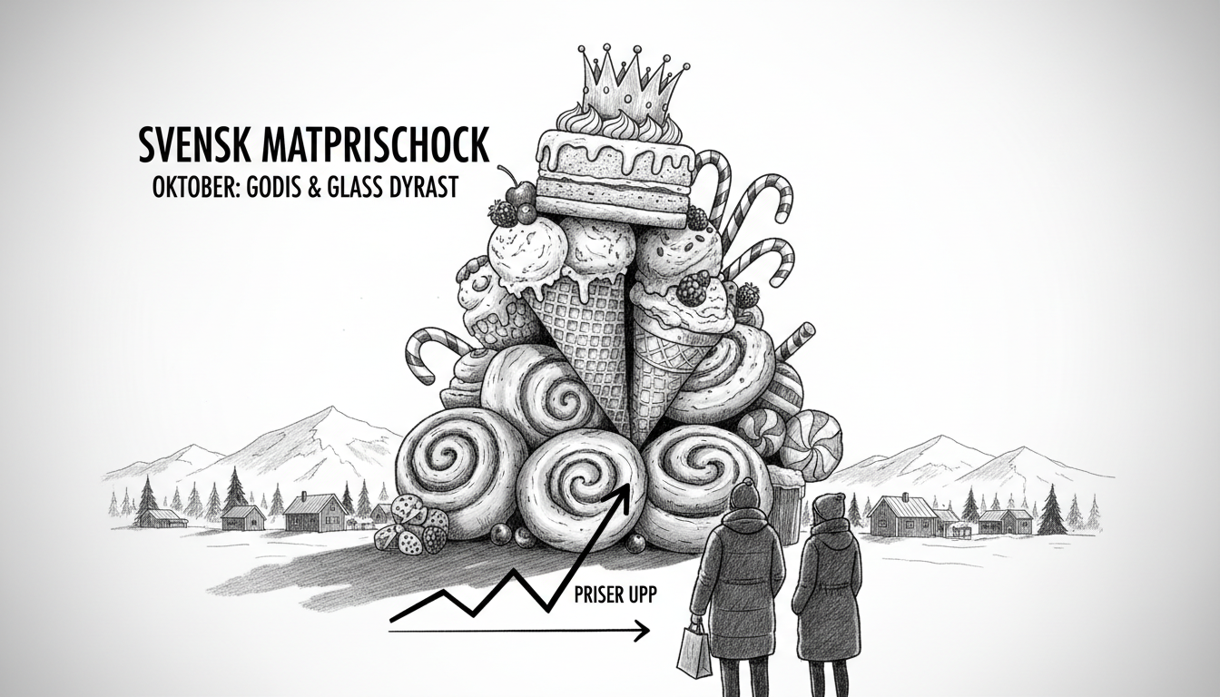 Swedish Food Prices Rise in October as Sweets and Ice Cream Cost More