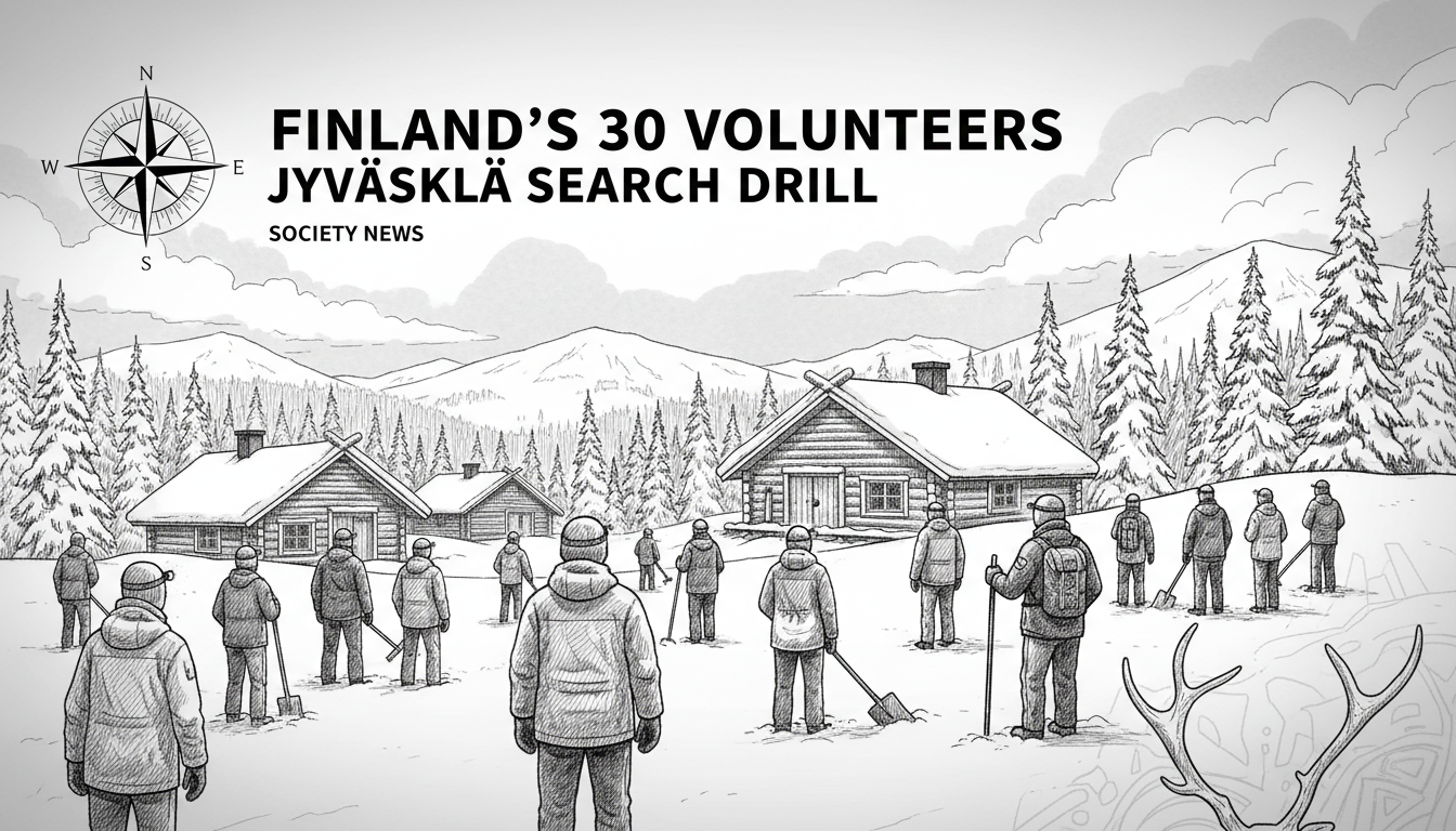Finland's 30 Volunteers in Jyväskylä Search Drill