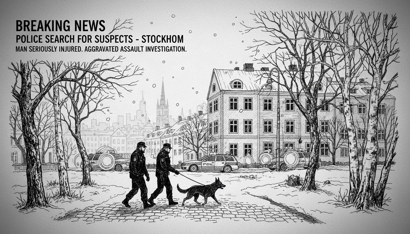 Police Search for Suspects After Man Found Seriously Injured in Stockholm