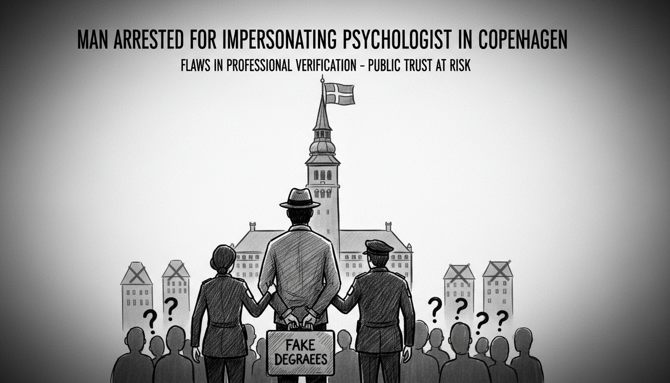 Man Arrested for Impersonating Psychologist in Copenhagen