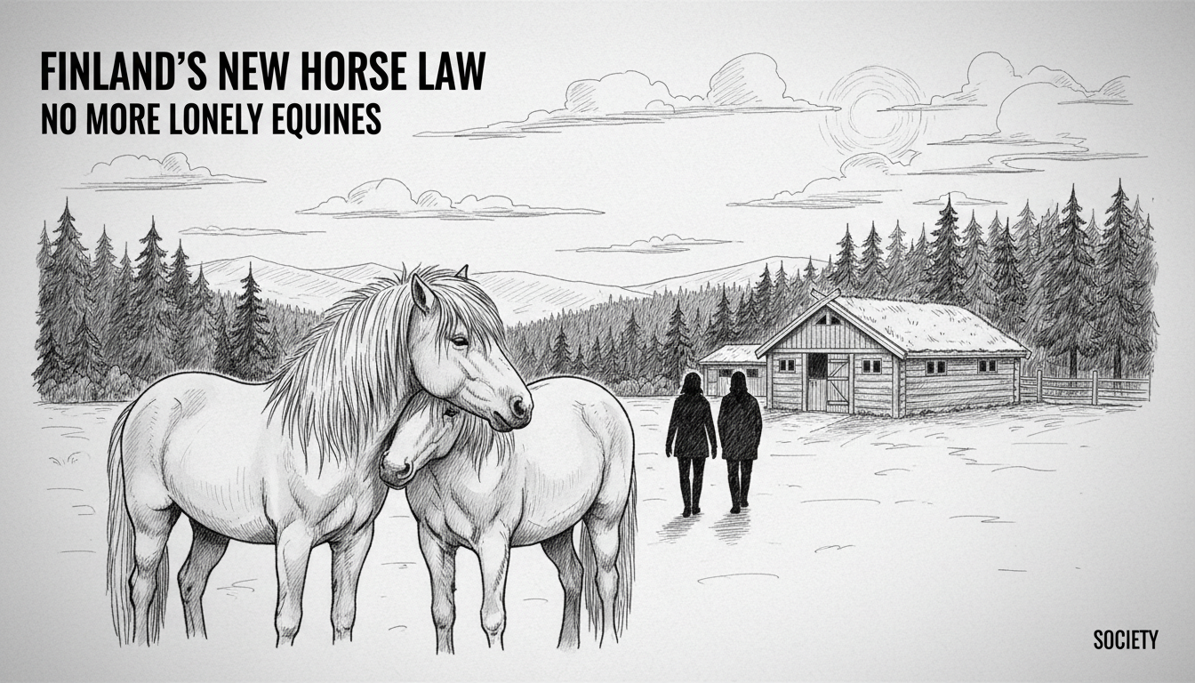 Finland's New Horse Law: No More Lonely Equines