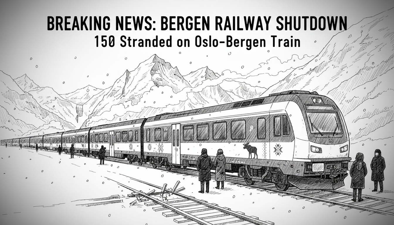 Bergen Railway Shutdown Strands Oslo-Bergen Passenger Train