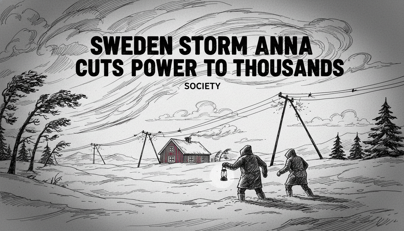 Sweden Storm Anna Cuts Power to Thousands