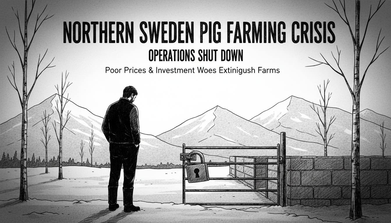 Northern Sweden pig farmers face crisis as operations shut down