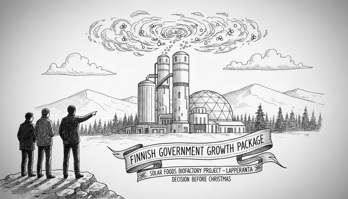 Finnish Government Growth Package Fuels Solar Foods Biofactory Project