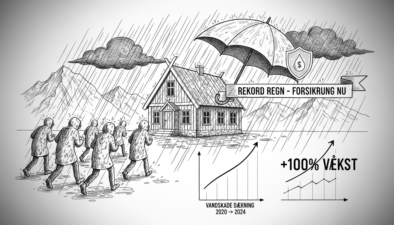 Danish Homeowners Rush to Secure Special Rain Insurance Coverage