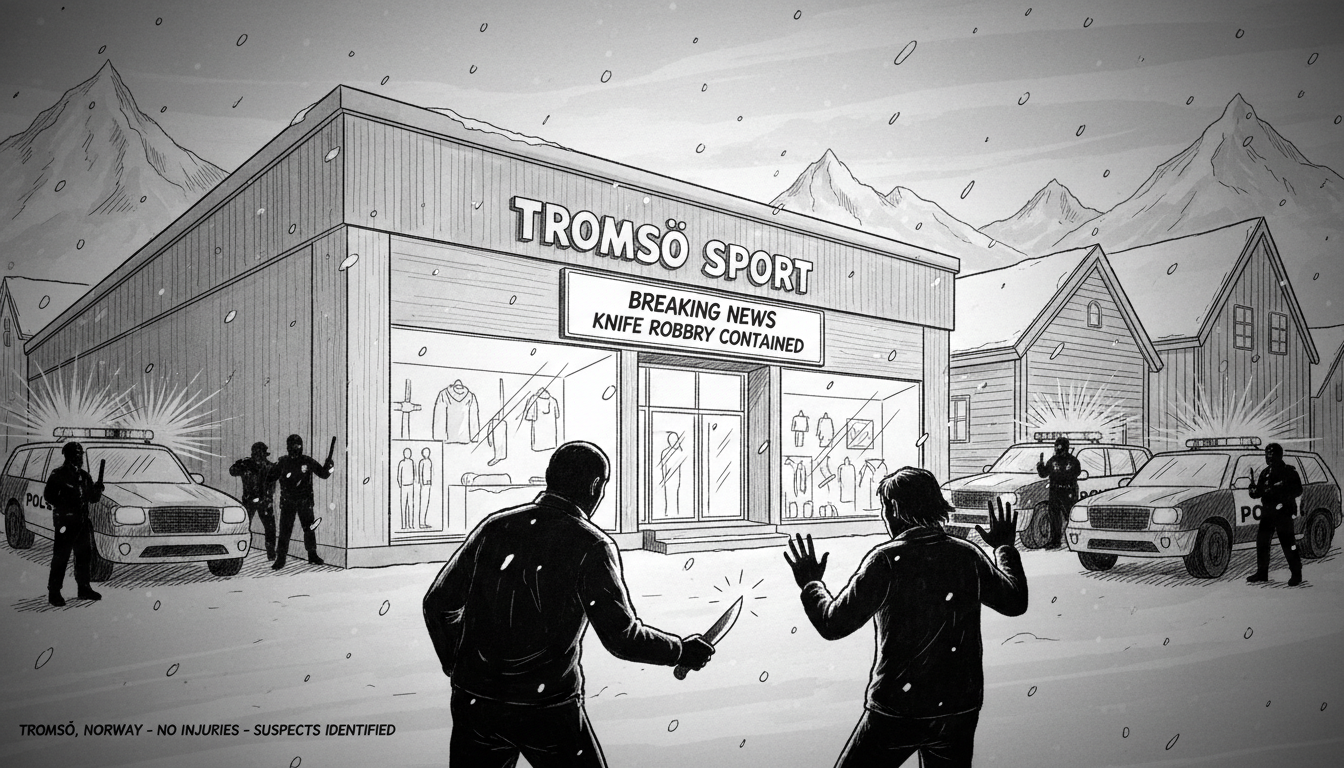 Knife robbery in Tromsø city center