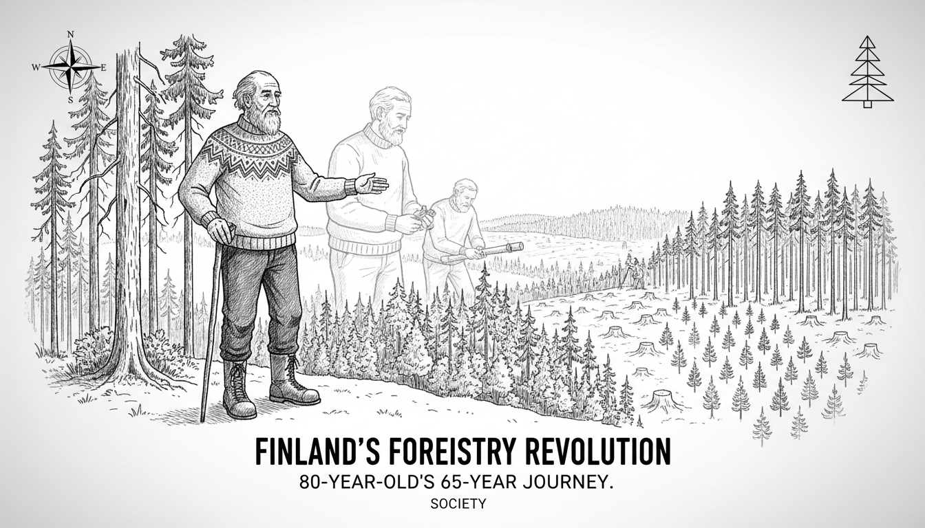Finland's Forestry Revolution: 80-Year-Old's 65-Year Journey