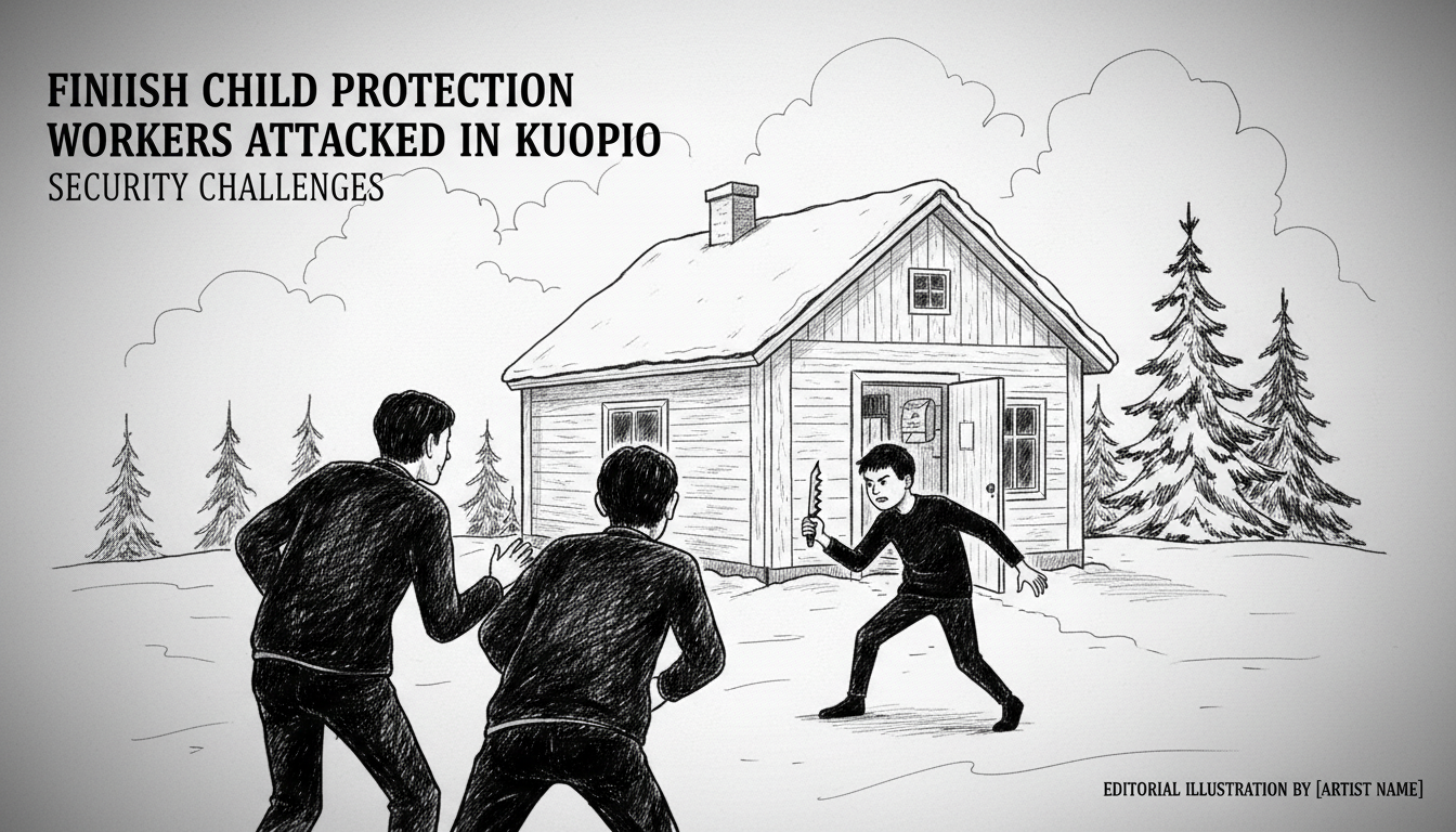 Finnish Child Protection Workers Attacked by Armed Teenager in Kuopio
