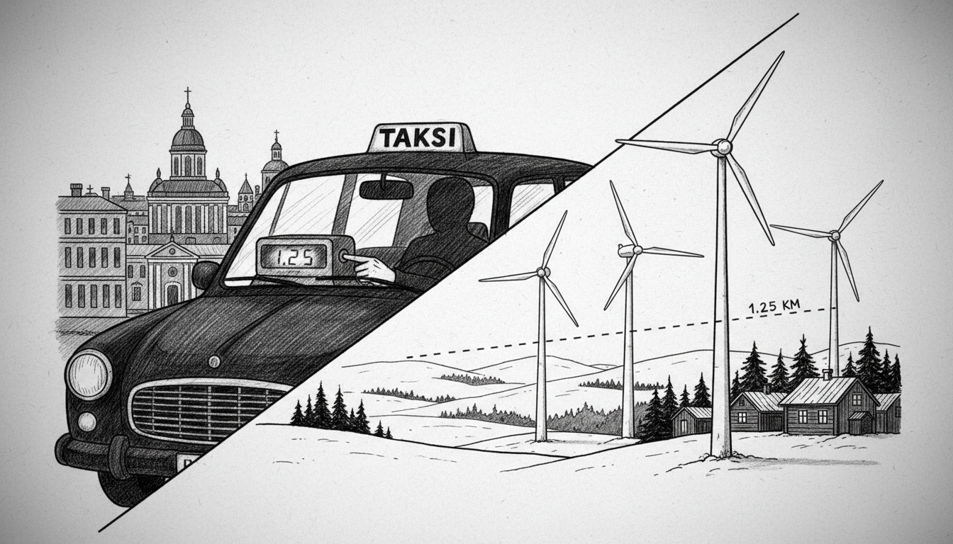 Finland Mandates Taxi Meters and Sets Wind Power Distance Rules