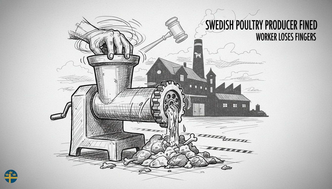 Swedish Poultry Producer Fined After Worker Loses Fingers in Meat Grinder