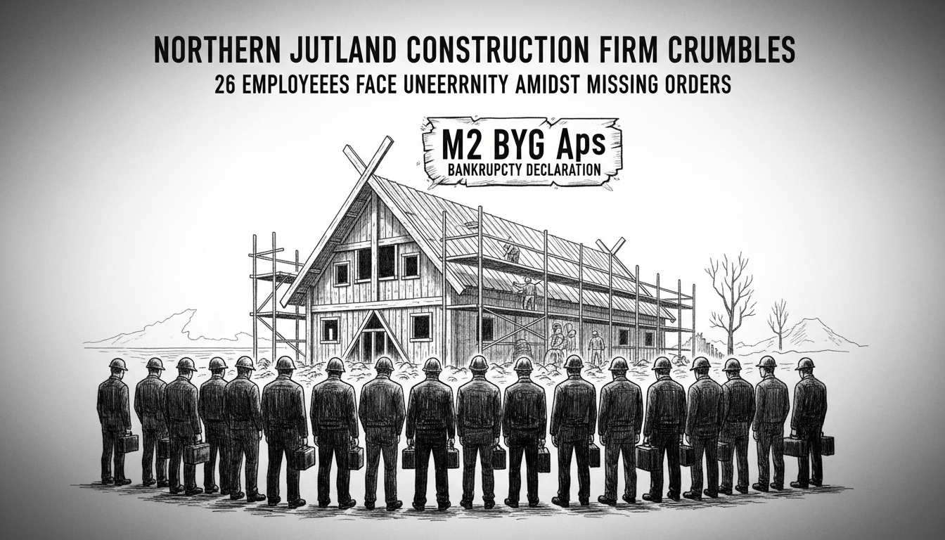 Northern Jutland Construction Firm with 26 Employees Declares Bankruptcy