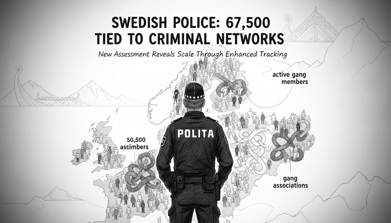 Swedish Police Report Shows 67,500 Linked to Criminal Networks