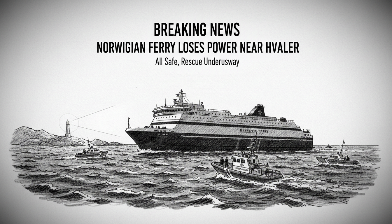Norwegian Ferry Loses Power Near Hvaler Islands
