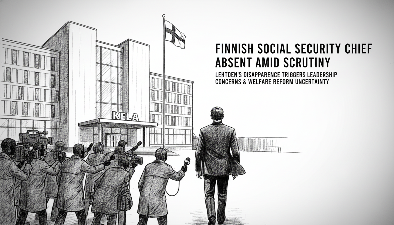 Finnish Social Security Chief Lasse Lehtonen Absent from Work Amid Scrutiny