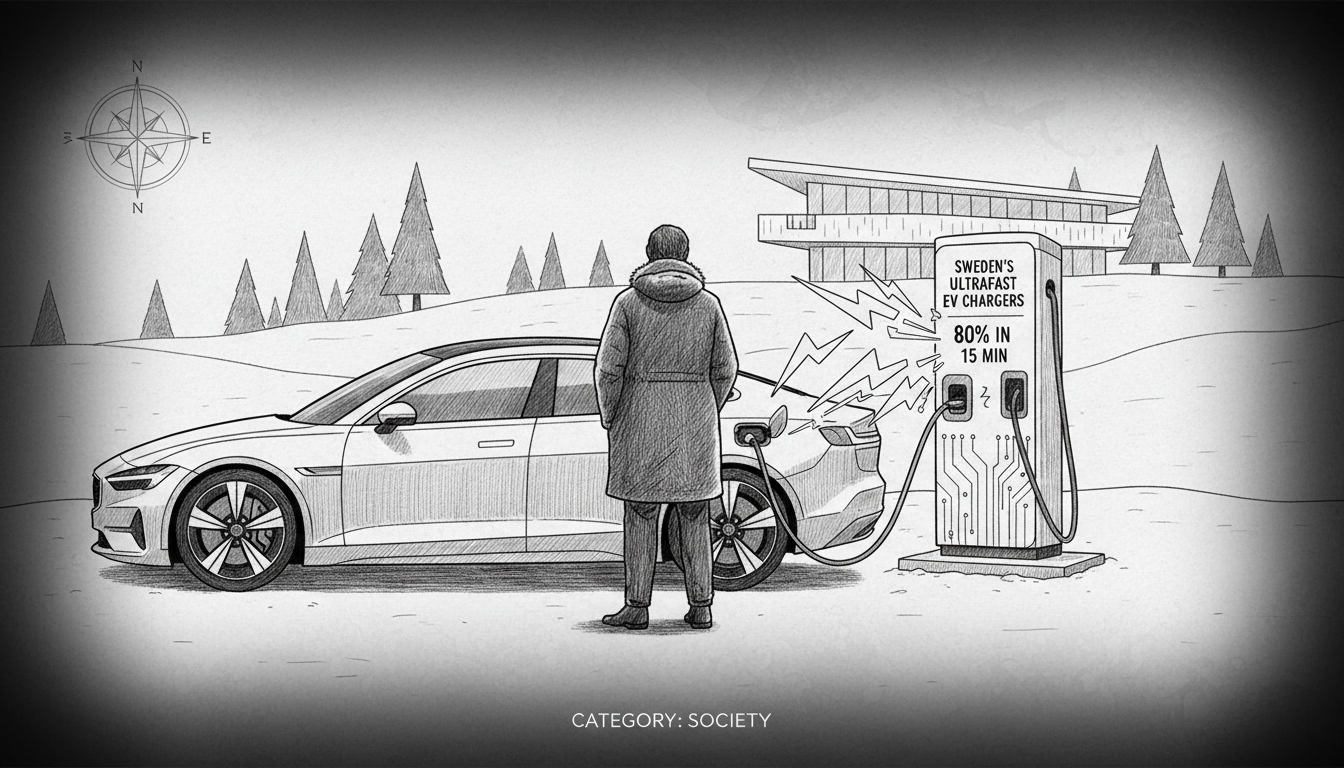Sweden's Ultrafast EV Chargers: 80% in 15 Min