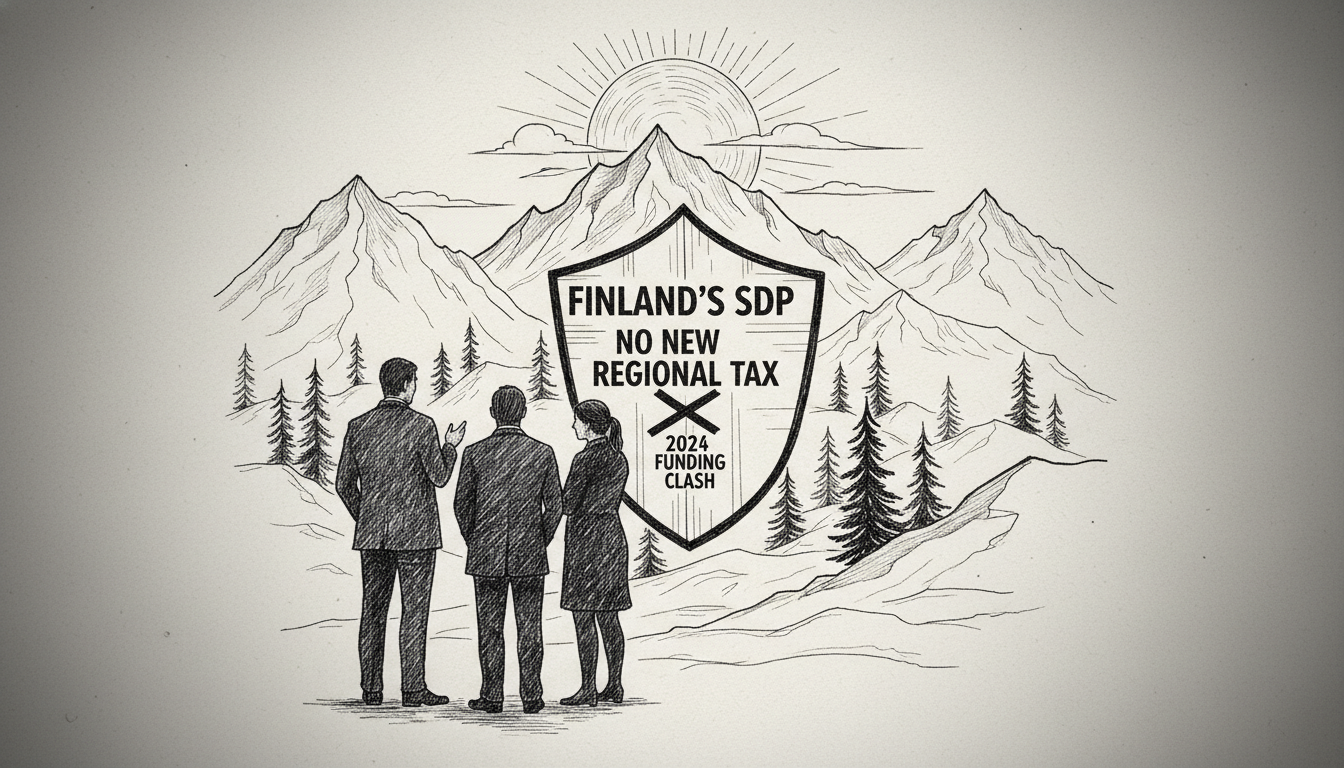 Finland's SDP Rejects New Regional Tax: 2024 Funding Clash