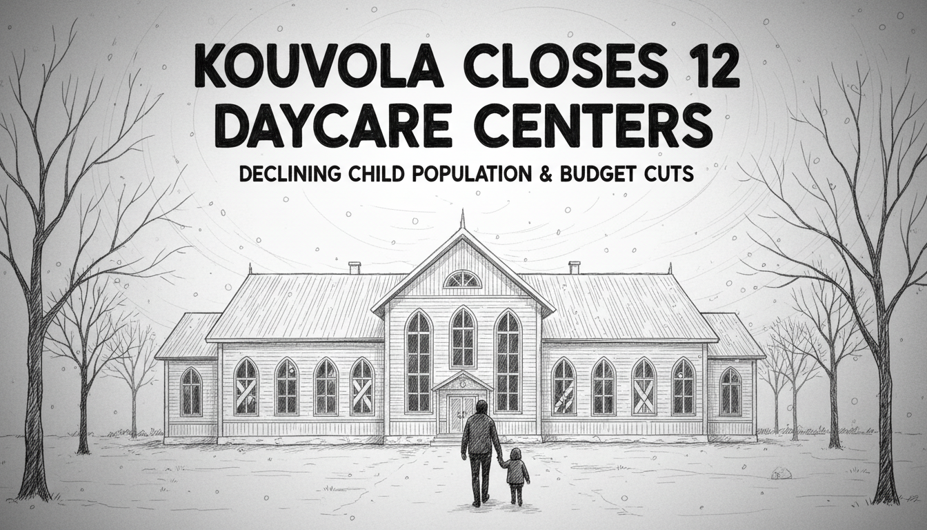 Kouvola Municipality Plans to Close 12 Daycare Centers Amid Declining Child Population