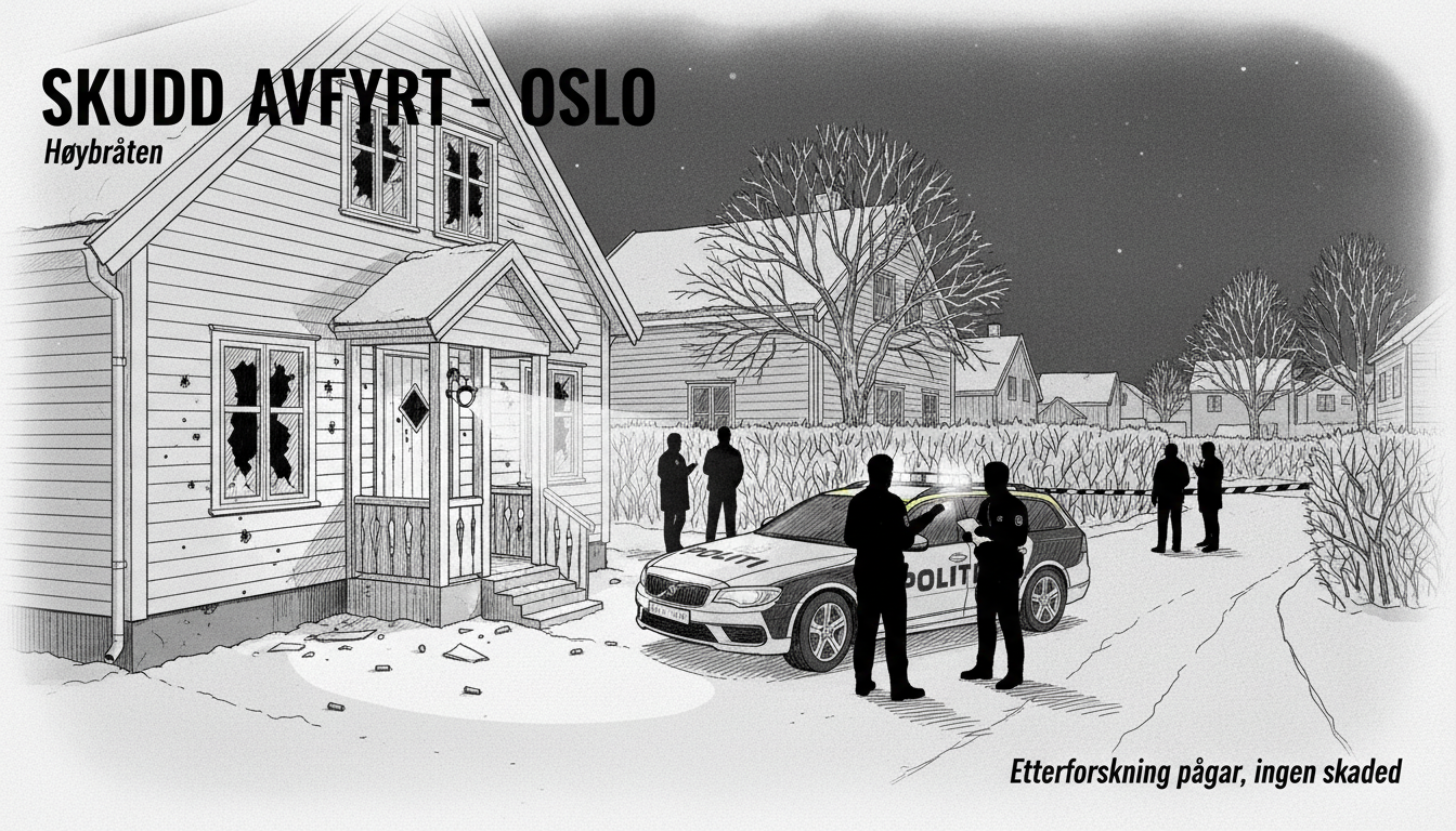 Shots Fired at Oslo Residential Address in Høybråten