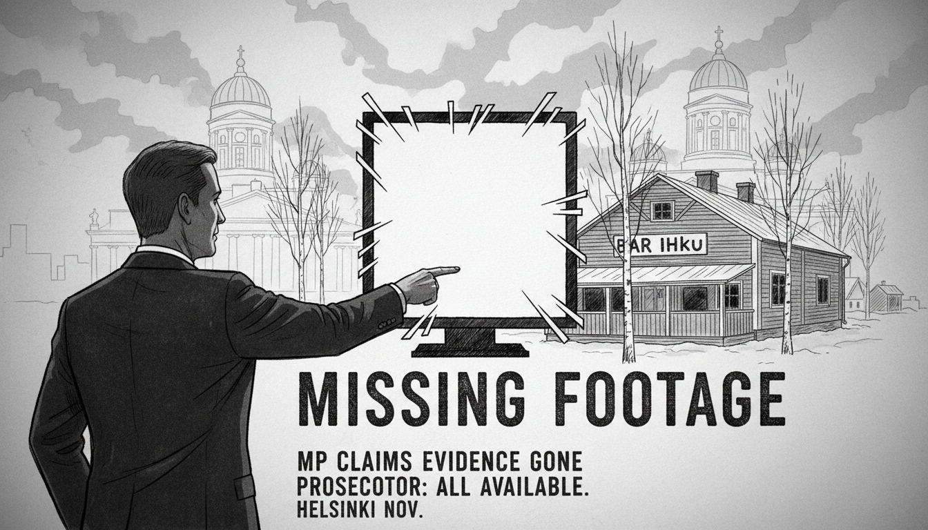 Finnish MP Claims Missing Footage in Bar Shooting Case