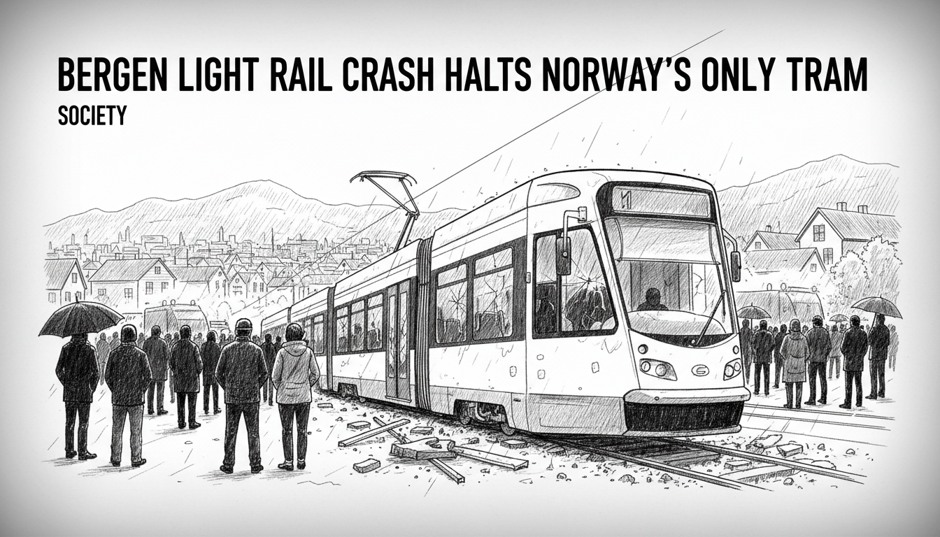 Bergen Light Rail Crash Halts Norway's Only Tram