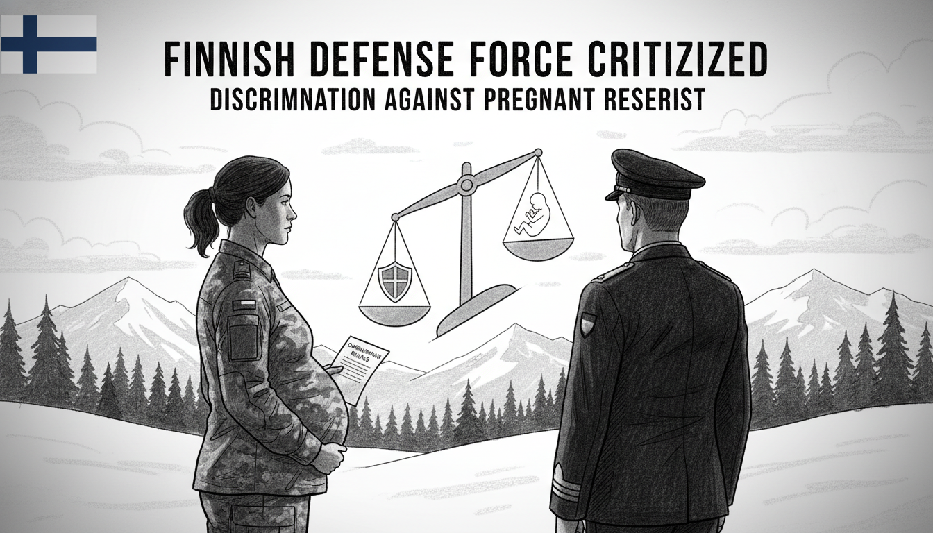 Finnish Defense Force criticized for discrimination against pregnant reservist