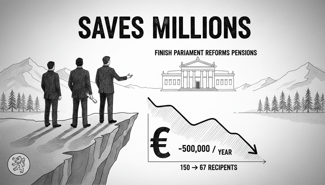 Finnish Parliament Ends Transitional Pensions, Saves Millions