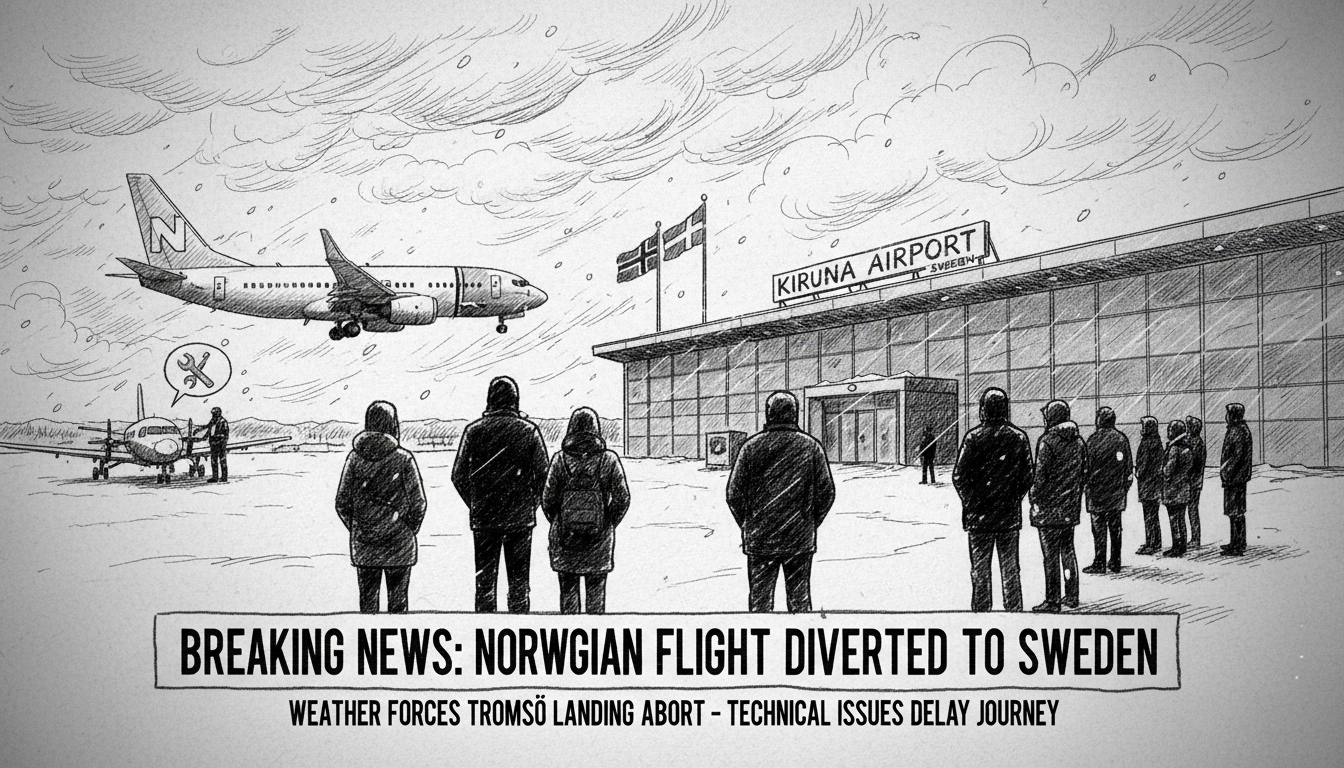 Norwegian Flight Diverts to Sweden After Weather Disrupts Tromsø Landing