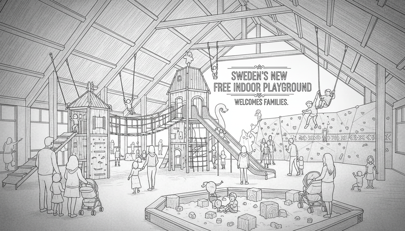 Sweden's New Free Indoor Playground Welcomes Families