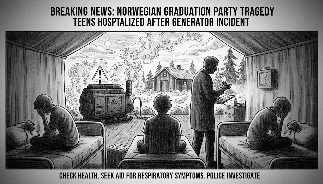 Teenagers hospitalized after Norwegian graduation party incident