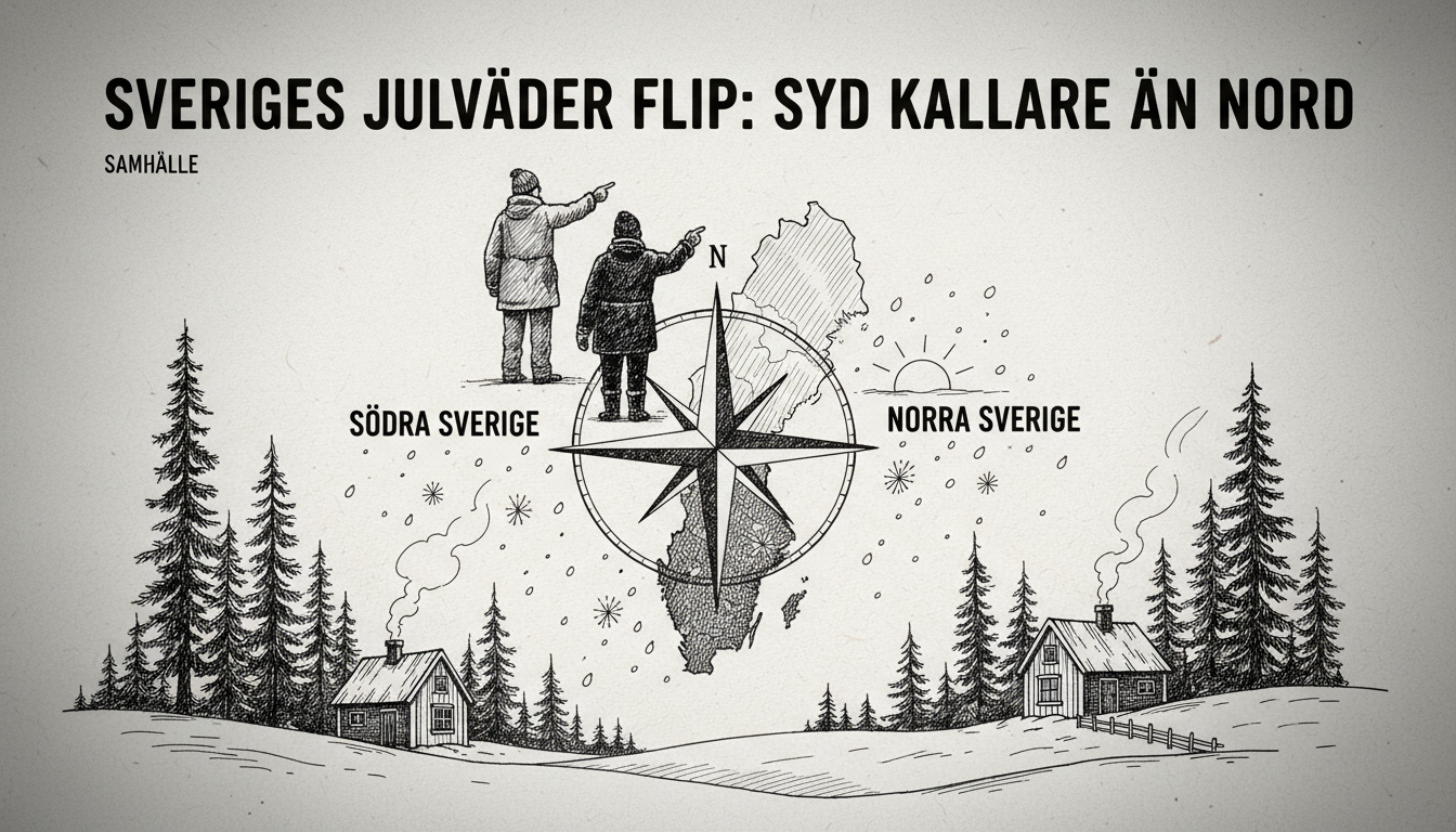 Sweden's Christmas Weather Flip: South Colder Than North