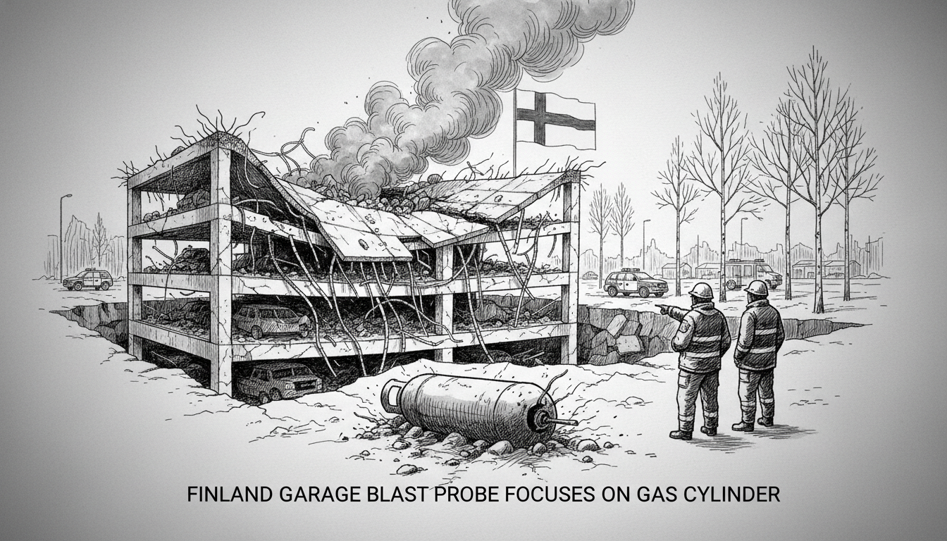 Finland Garage Blast Probe Focuses on Gas Cylinder