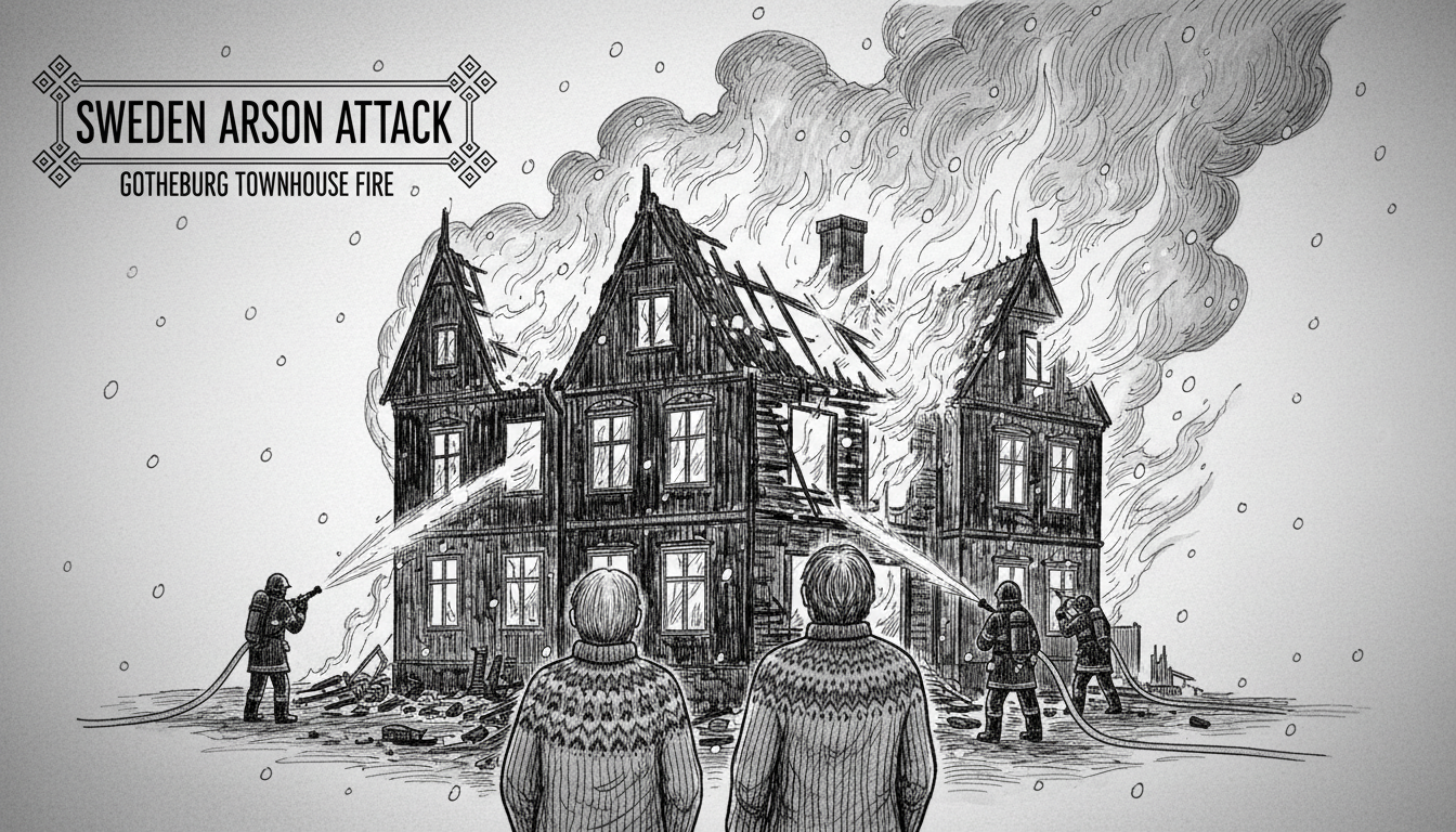 Sweden Arson Attack: Gothenburg Townhouse Fire