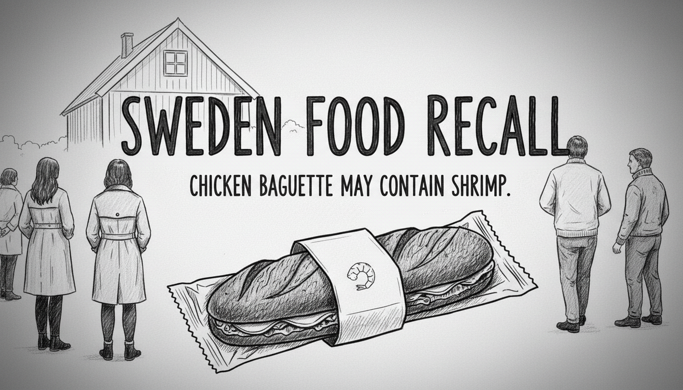 Sweden Food Recall: Chicken Baguette May Contain Shrimp