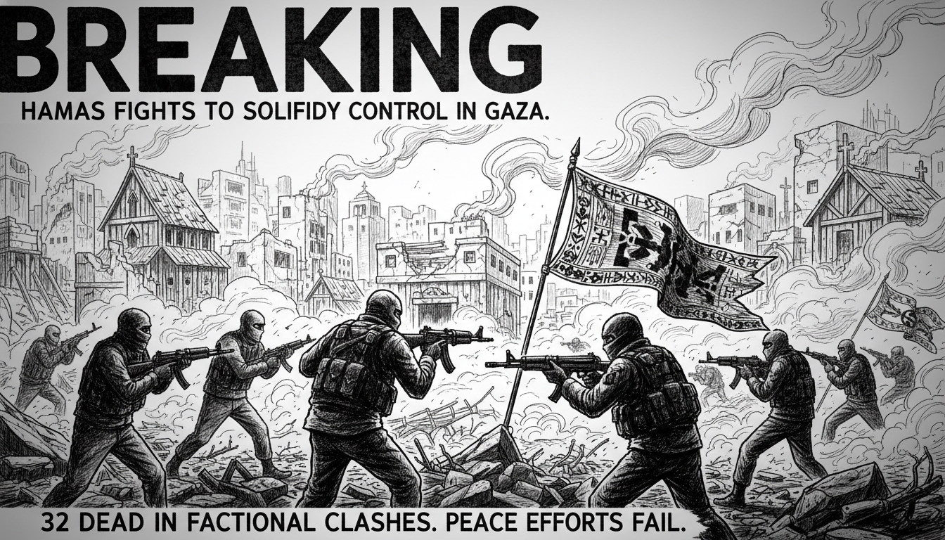 Hamas Fights to Solidify Control in Gaza