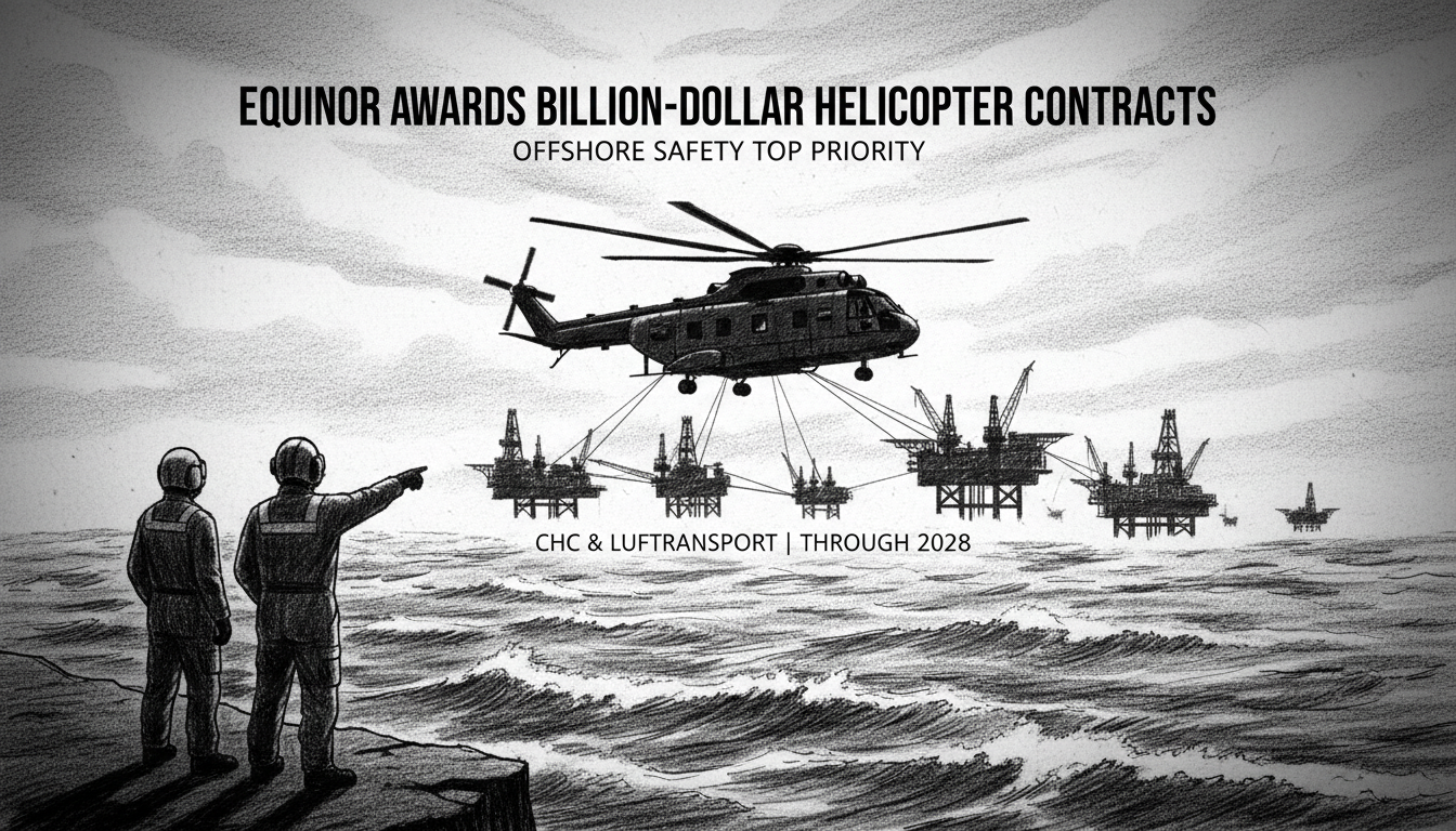 Equinor Awards Billion-Dollar Helicopter Contracts for Offshore Operations