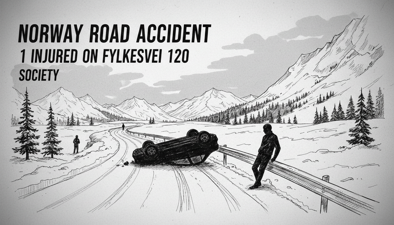 Norway Road Accident: 1 Injured on Fylkesvei 120