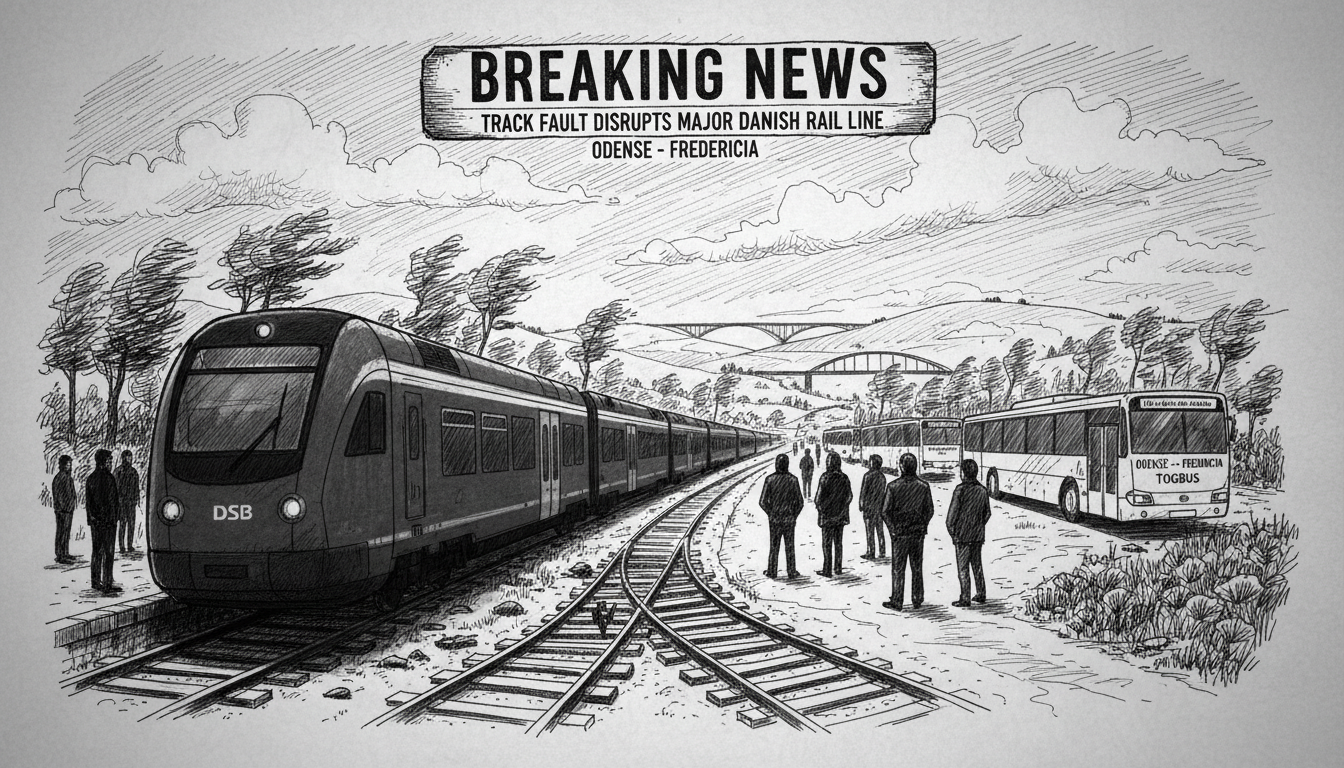 Track Fault Disrupts Major Danish Rail Line Between Odense and Fredericia