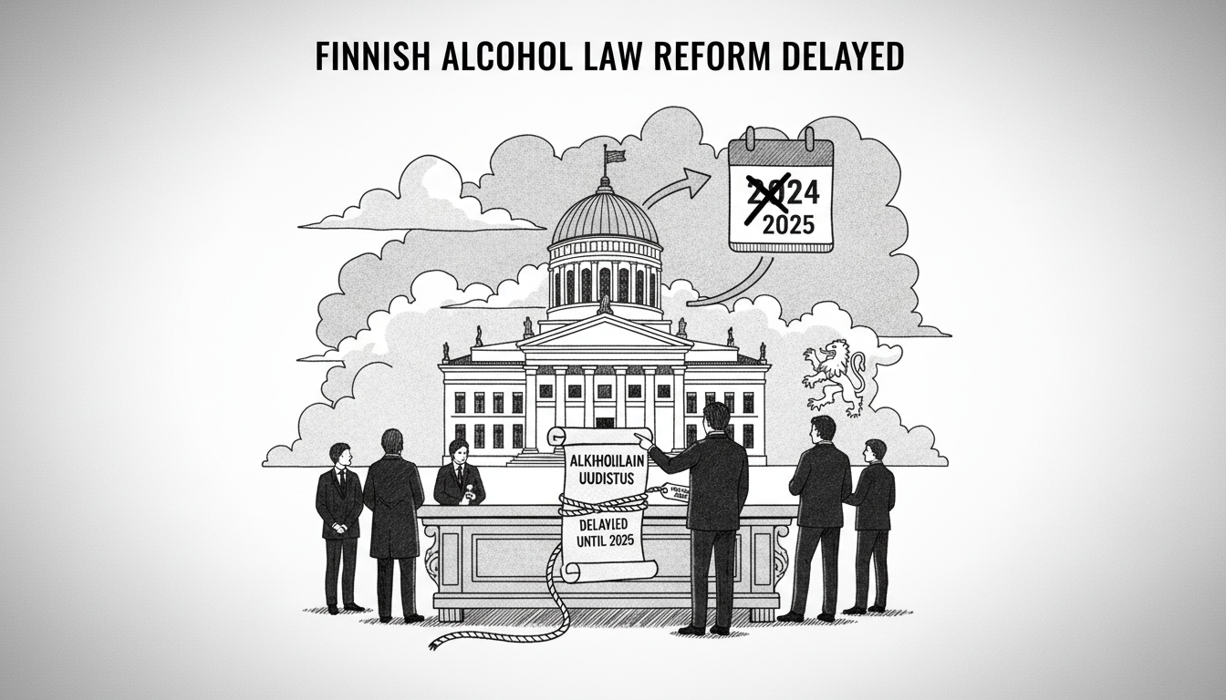 Finnish Alcohol Law Reform Delayed Until Next Year