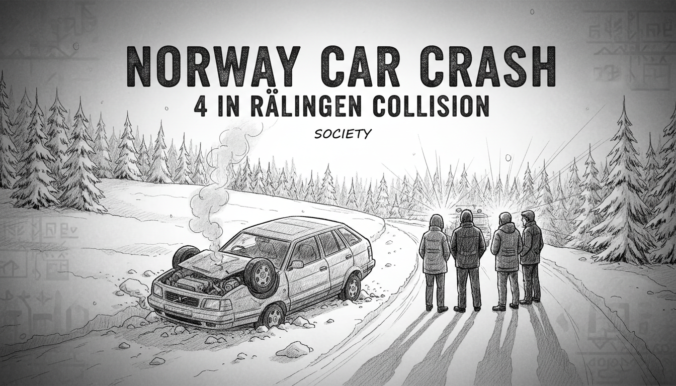 Norway Car Crash: 4 in Rælingen Collision