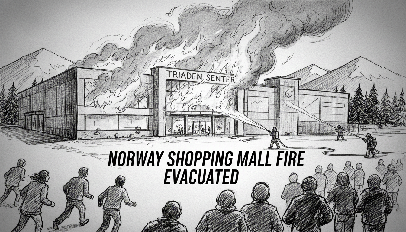 Norway Shopping Mall Fire: Triaden Center Evacuated