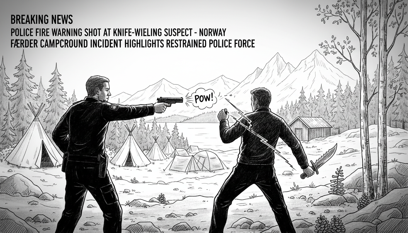 Police Fire Warning Shot at Knife-Wielding Suspect on Norwegian Campground