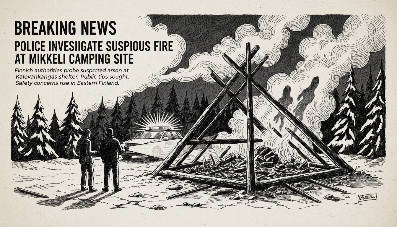 Police Investigate Suspicious Fire at Mikkeli Camping Site