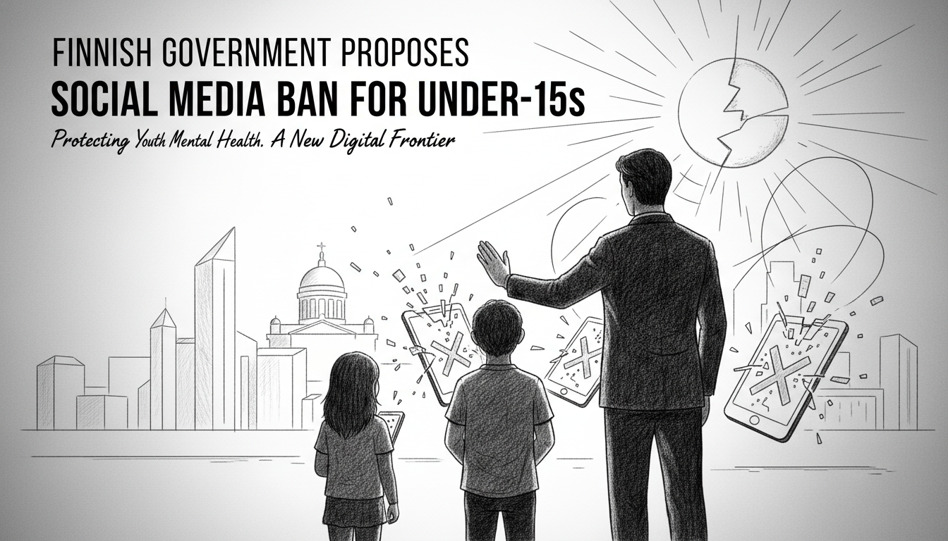 Finnish Government Proposes Social Media Ban for Under-15s